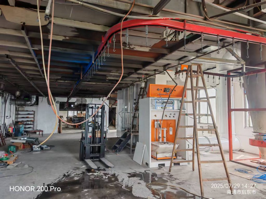 江海之畔安裝忙:新月電子儀器自動噴粉線設(shè)備落戶南通 江海之畔安裝忙:新月電子儀器自動噴粉線設(shè)備落戶南通